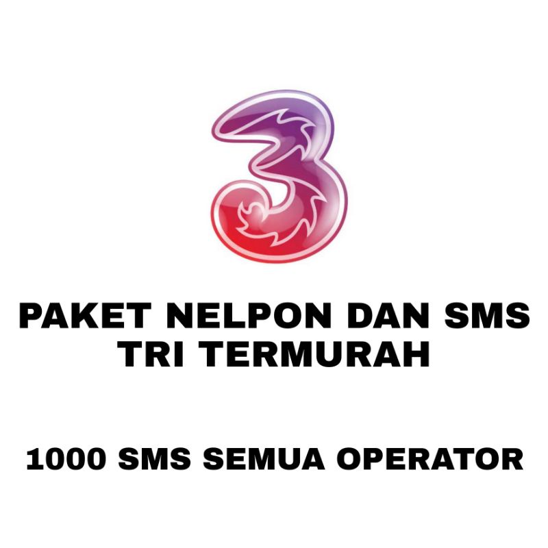 PAKET NELPON DAN SMS TRI THREE 3 MURAH