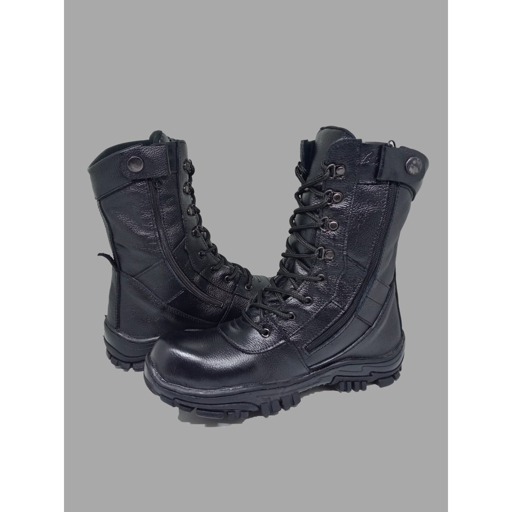 TERBARU!! SEPATU SAFETY BOOTS SEPATU KRUWEL LODONG HITAM SEPATU PRIA