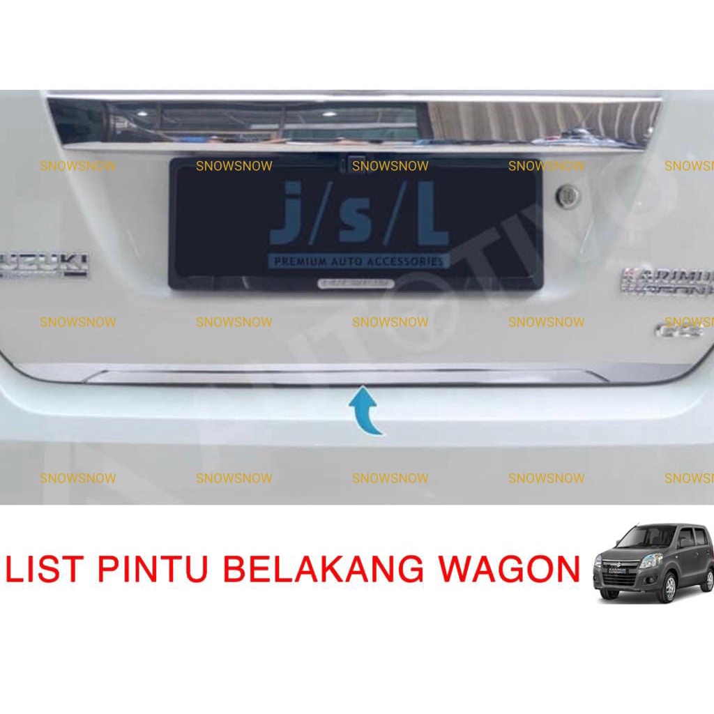 List Pintu Belakang Suzuki Wagon R Chrome