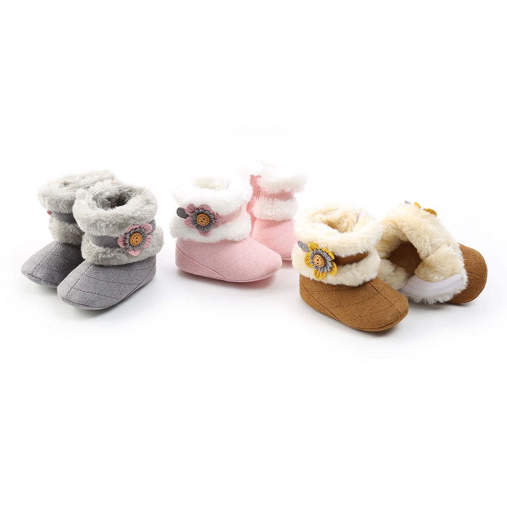 Sepatu Boots Bayi Perempuan Import Bulu Winter Sepatu Bayi Perempuan 6 12 Bulan 0 12 Bulan Prewalker