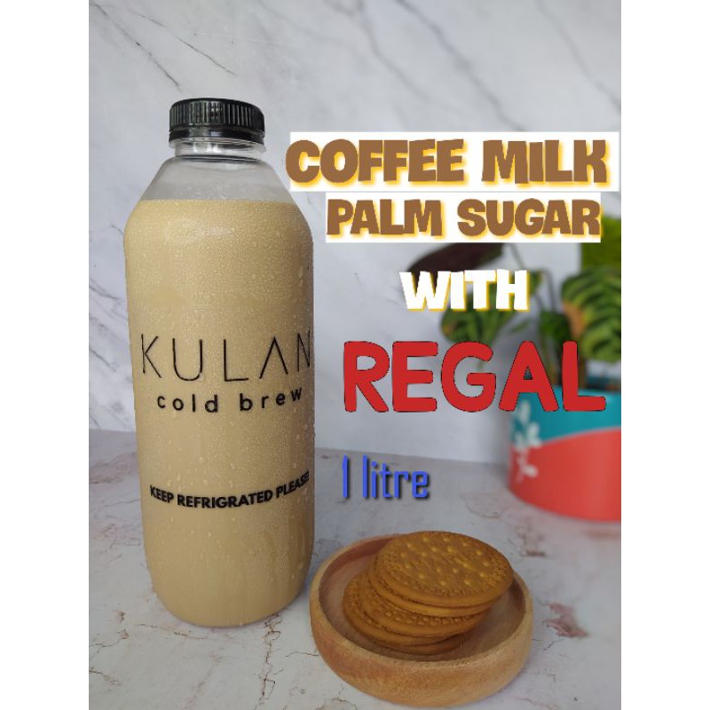 Jual Es kopi Susu 1 liter Palm Sugar, Caramel, Vanilla, Rum Raisin