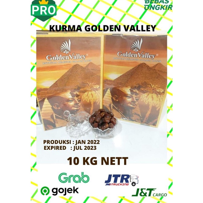 

best seller] Grosir Kurma Mesir / Kurma GOLDEN VALLEY 10 kg NETT/dus / Kurma Enak