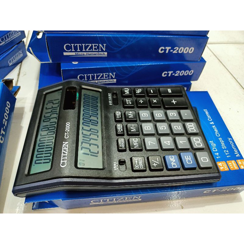 

kalkulator 2 layar jumbo citizen ct-2000 14 digit kc-8514 ct-8122-99