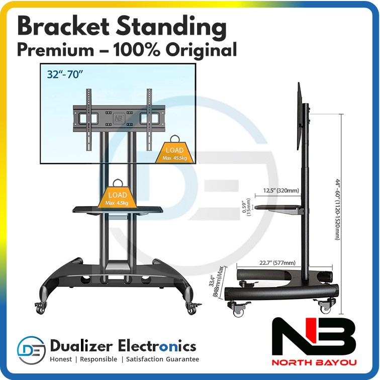 Bracket Standing TV/Monitor Premium 65 60 58 55 50 43 32 Inch North Bayou NB AVA 1500 Original