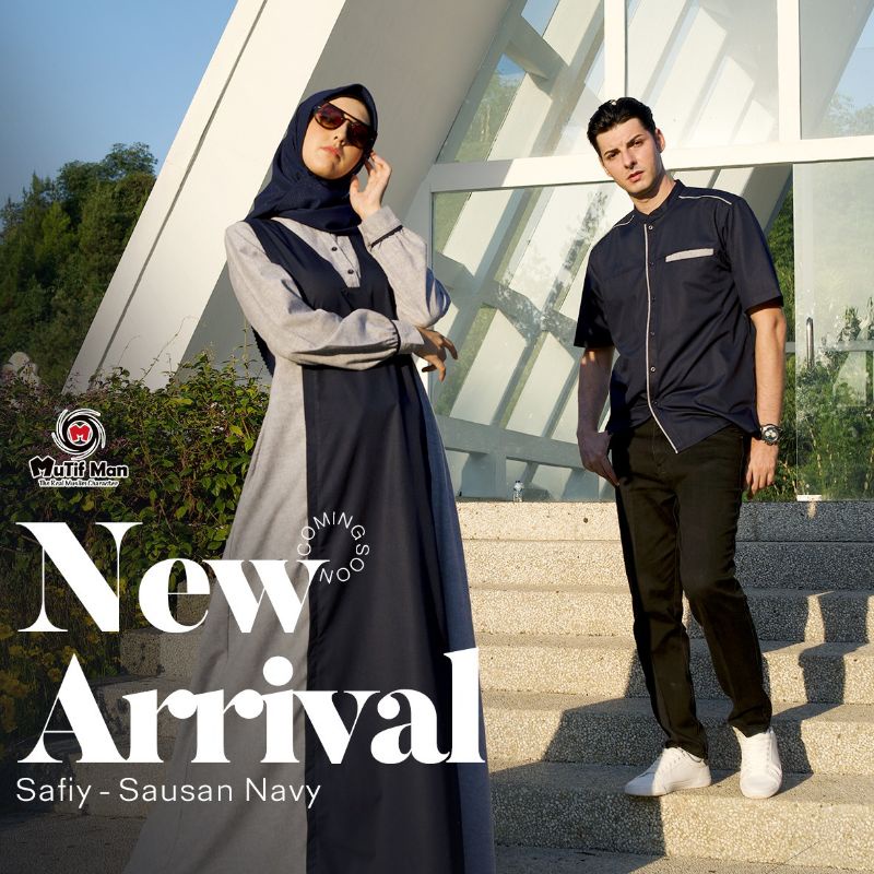 Gamis Mutif Sausan Navy