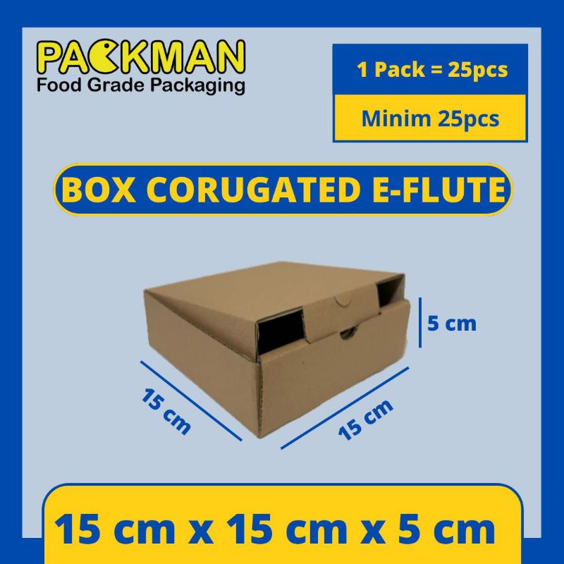 

KARDUS 15x15x5 cm / BOX KARTON CORUGATED DIECUT E-FLUTE / AKSESORIS ONLINE