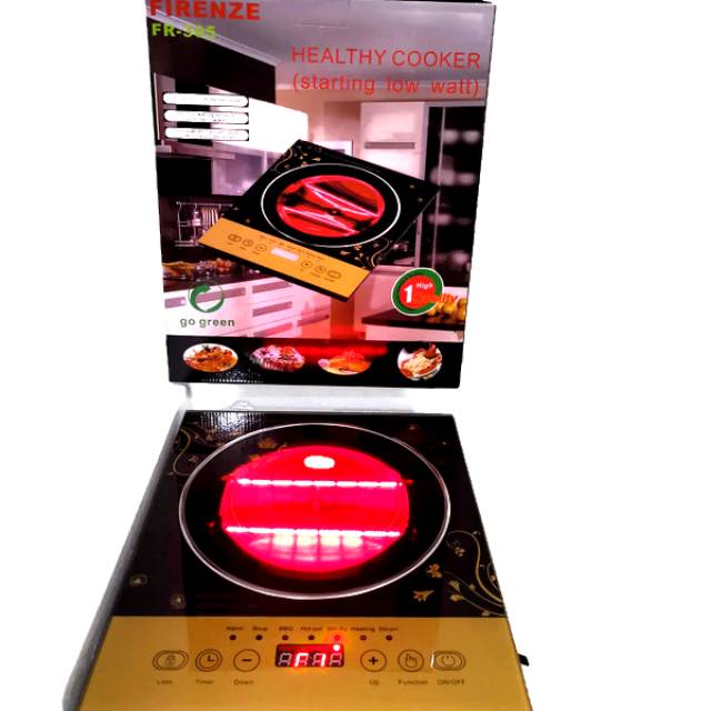 FIRENZE HALOGEN COOKER KOMPOR HALOGEN INFRAMERAH LOW WATT FR-206 IMPOR