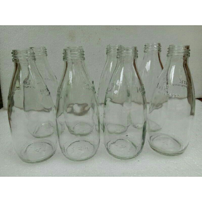 Botol kaca paket (4) pcs botol 250ml wadah cupang toples jar botol kaca