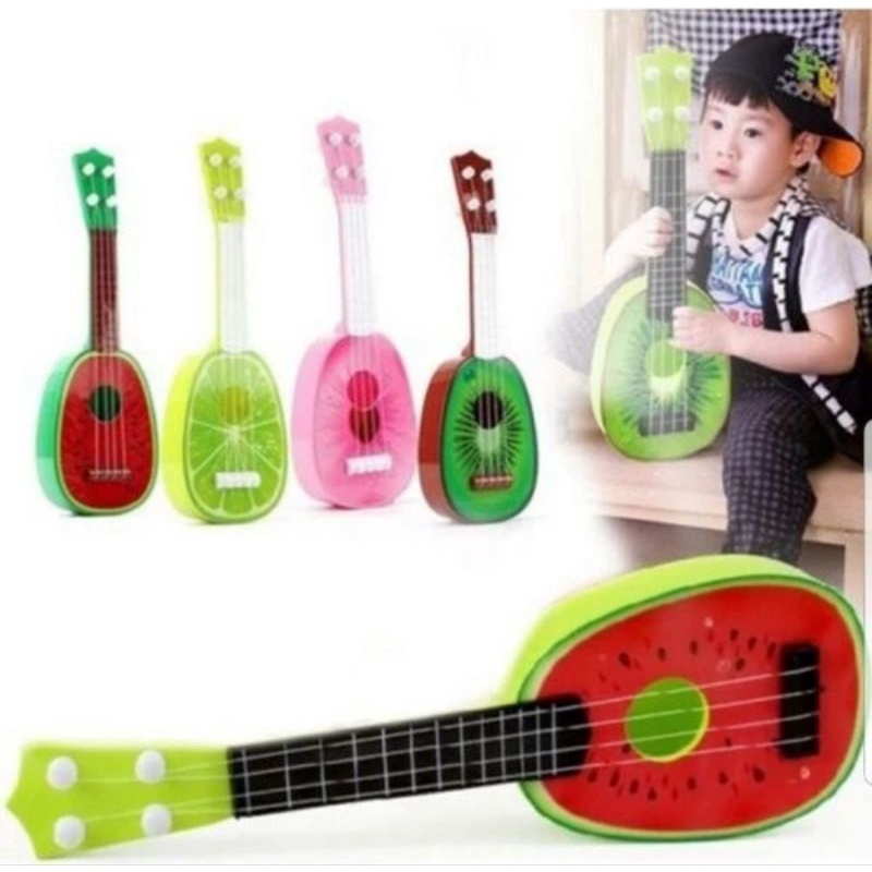 UKULELE FRUIT STYLE - UKULELE BENTUK BUAH - UKULELE - UKULELE FRUIT STYLE BUAH - UKU LELE 33cm