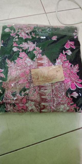 Kemeja Batik Cibulan Warna Pink Kombinasi Hitam