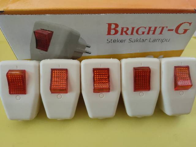 Steker Saklar Lampu Bright-G 6618