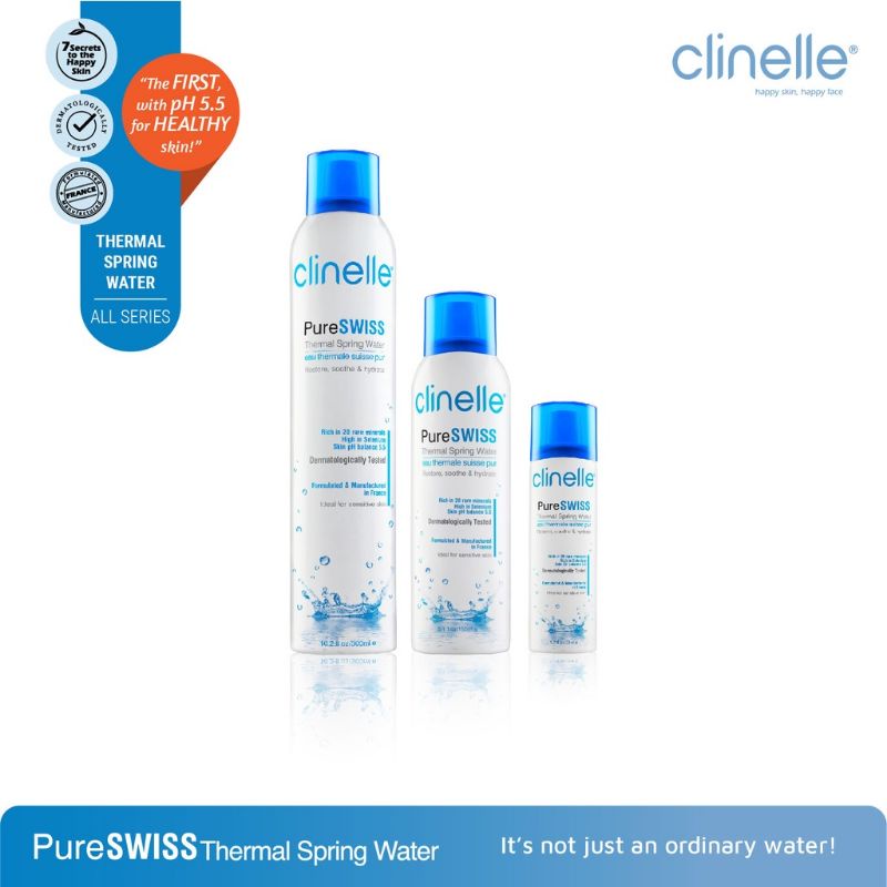 Clinelle -  PureSwiss Thermal Spring Water 50 ml - Facial Mist Spray