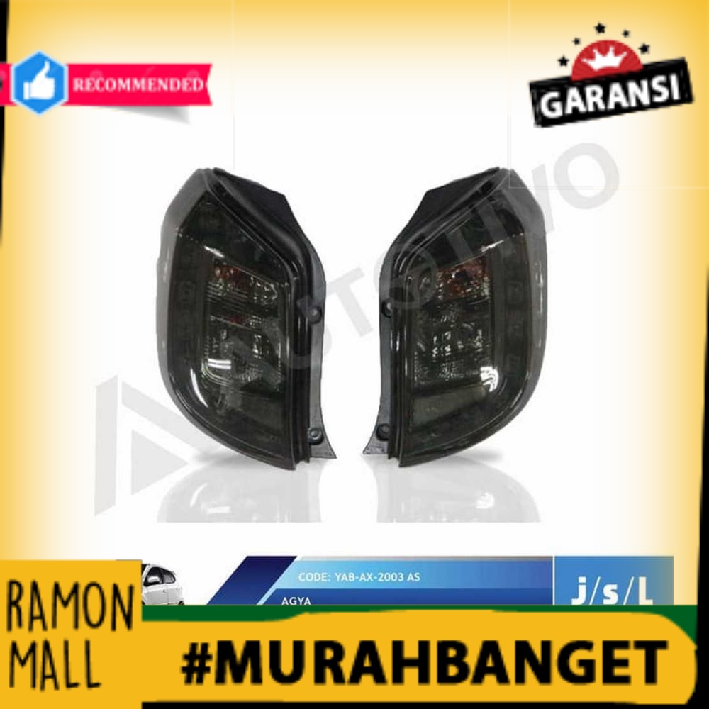 PET unique  Stop Lamp LED Agya Ayla 2012 2016 Model Smoke LED Bar Berkualitas