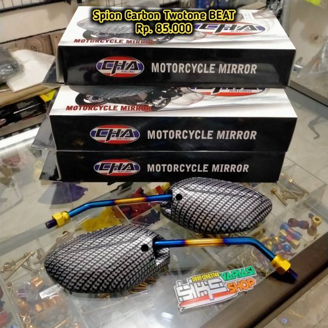 Spion Carbon Twotone Beat Twotone Bakar