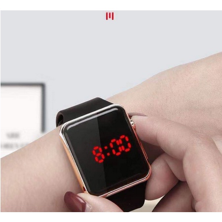 NunuLisaTan - Jam Tangan Wanita Import Murah JAM Wanita korea-LED HTM LIS ROSEGOLD