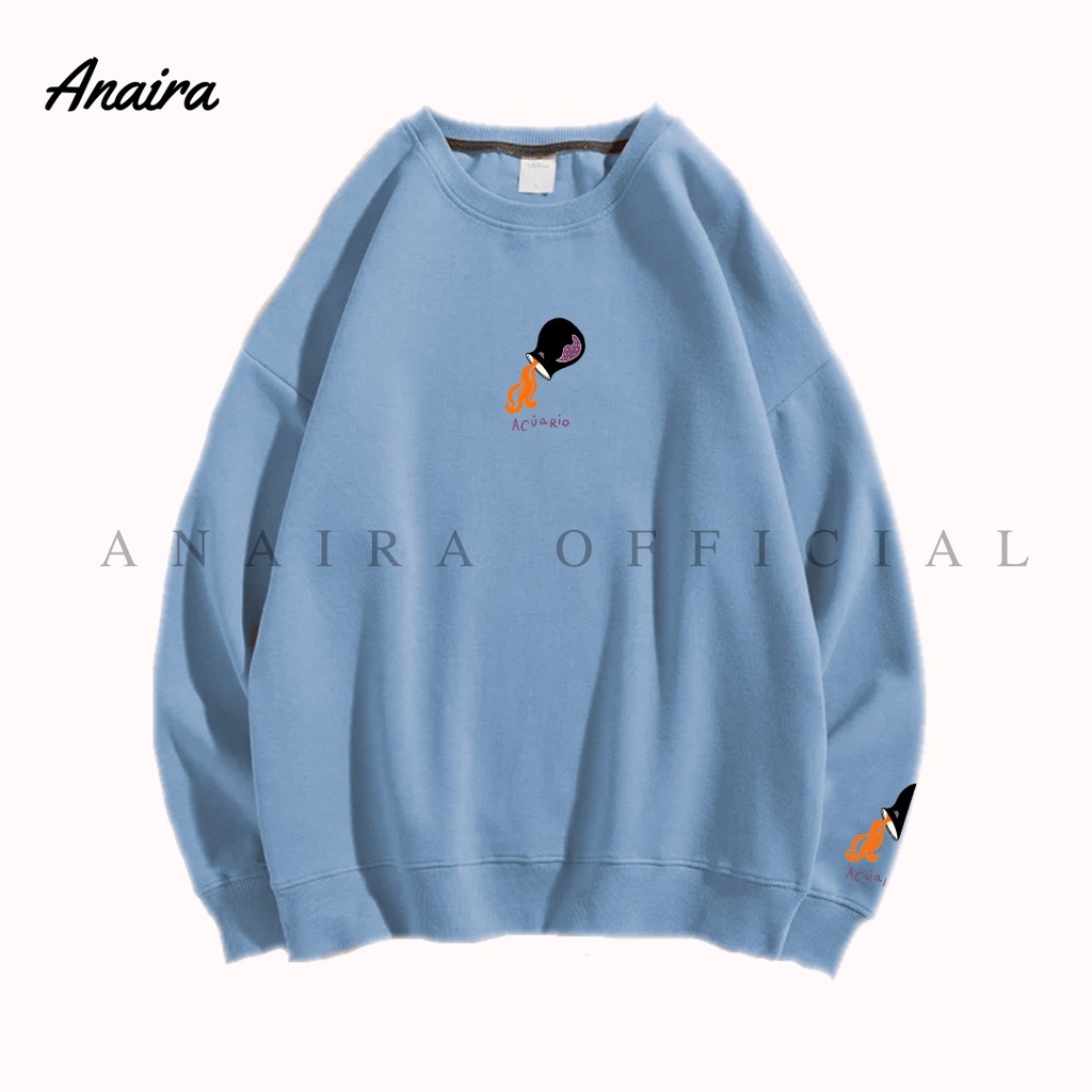 ACUARIO SWEATER CREWNECK WANITA ANAIRAOFFICIAL