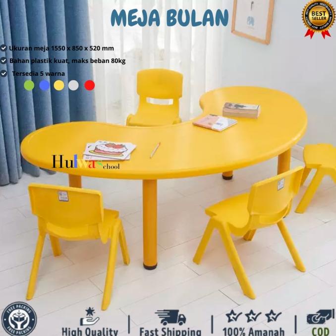 Open DS] Meja Anak Bulan Moon | Meja Anak Informa | Meja Anak TK | Meja Anak Wa