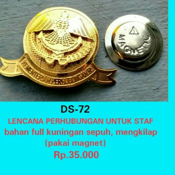 LENCANA PERHUBUNGAN / PIN KEMENHUB / LENCANA DISHUB ,.