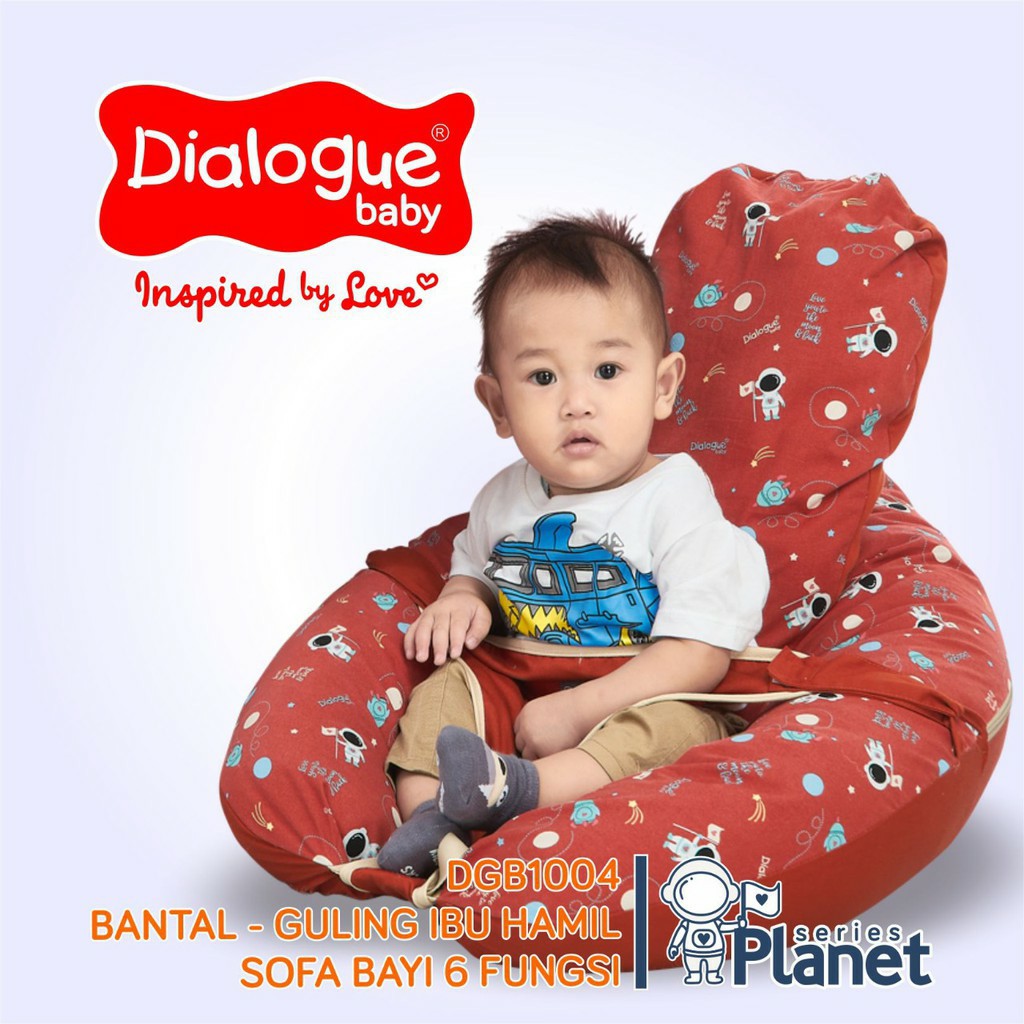 Dialogue DGB1004 Bantal &amp; Guling Ibu Hamil Beserta Sofa Bayi Multifungsi Planet Series 6IN1