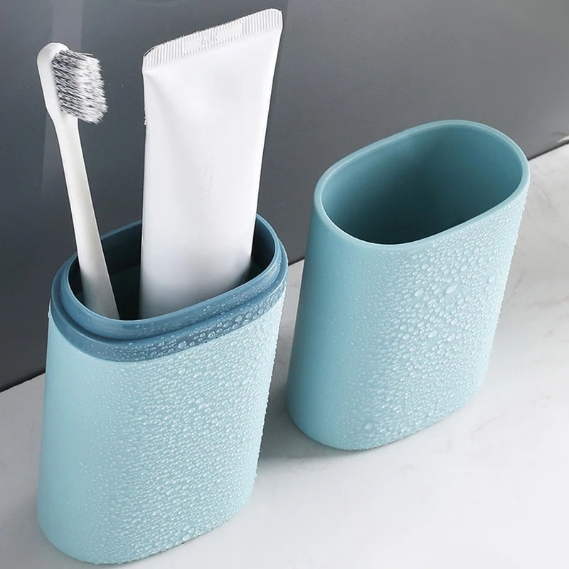 Portable Travel Toothbrush Holder Storage Case Box Organizer Household Storage Cup For Outdoor Travel Bathroom Accessories