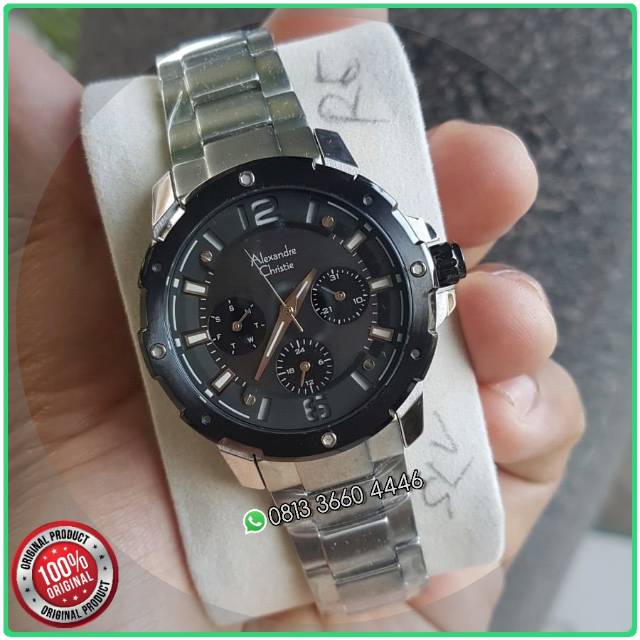 Alexandre Christie Ac 6410 Ladies Tali Rantai Silver Original