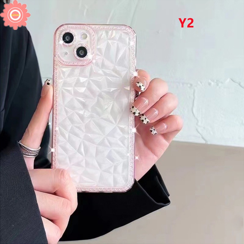 Soft Case TPU Transparan Motif Berlian Glitter Untuk Samsung A32 A52 A03s A02s A33 A13 A12 A73 5G A23 A03 Core A53 A52s M12