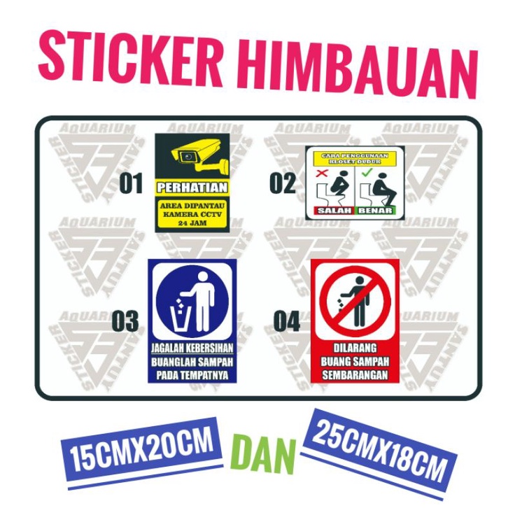 

Sticker himbauan stiker himbauan sticker cctv stiker cctv sticker kloset toilet stiker kloset toilet sticker buang sampah stiker dilarang buang sampah sticker jagalah kebersihan stiker jagalah kebersihan
