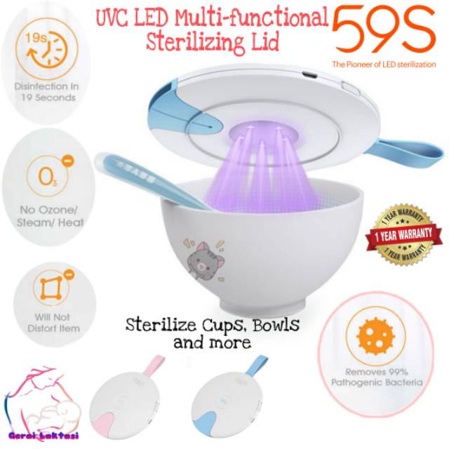 59S UVC LED MULTI-FUNCTIONAL STERILIZING LID - UV STERILIZER