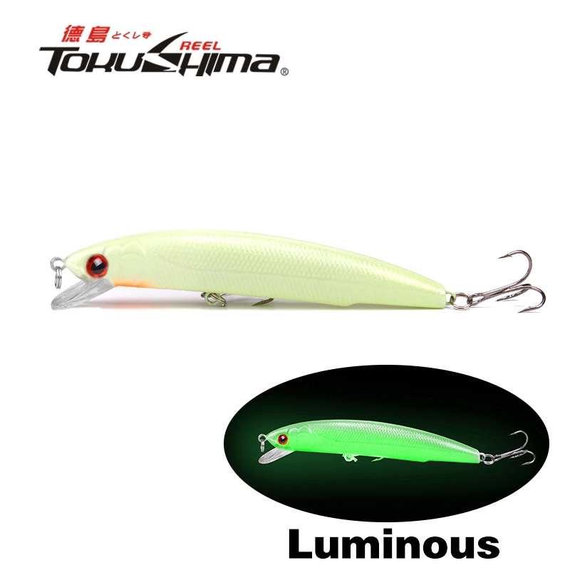 Plastic Bait relix nusantara Alat Pancing Murah Umpan Mancing Alat Pancing Umpan Pancing Buatan 17g/12cm Heavy Sinking Minnow luminous Jig Umpan Pancing Umpan Ikan Kail Pancing