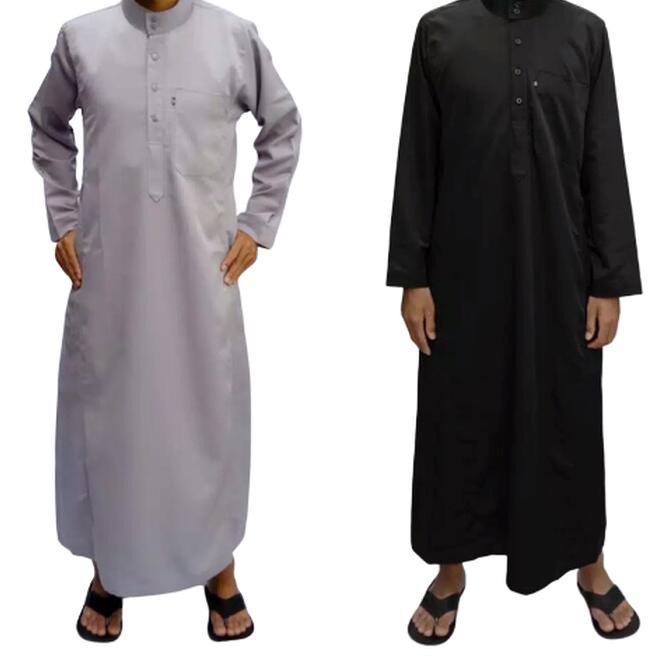 Dress-Muslim- Jubah Saudi / Jubah Polos / Gamis Muslim Farrasi - Putih, Xl -Gamis-Wanita.