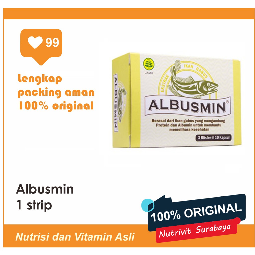 Albusmin Ekstrak Ikan Gabus 1 strip