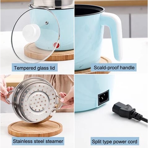 (COD) Panci Elektronik Panci Mini Size Serbaguna 450 Watt 18CM MALL SHOPPING