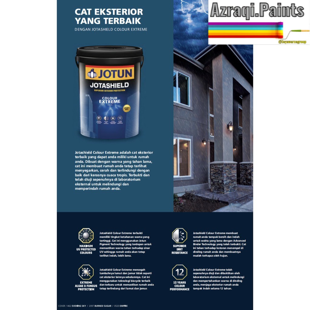 JOTUN JOTASHIELD COLOUR EXTREME (2.5 Liter) Galon