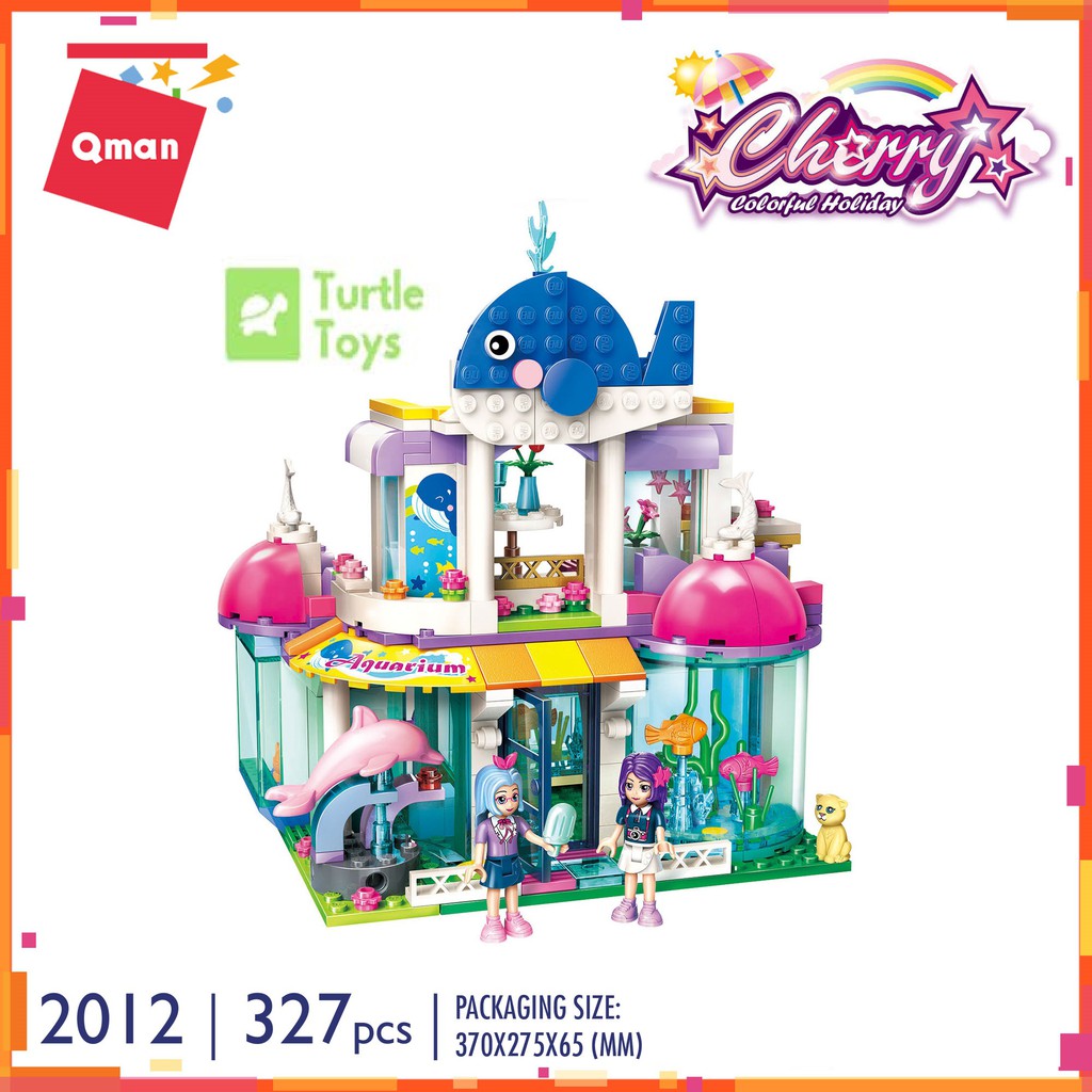 Lego Qman Cherry Aquarium Mainan Edukasi Anak Perempuan Lego Brick 2012