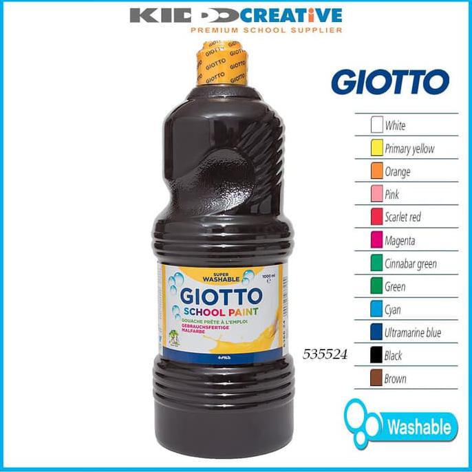 

Ready! Giotto School Paint 1000 Ml, Black Murah