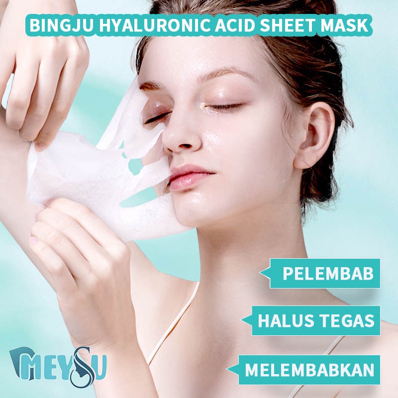 BINGJU Hyaluronic Acid Hydrating Brightening Sheet Mask