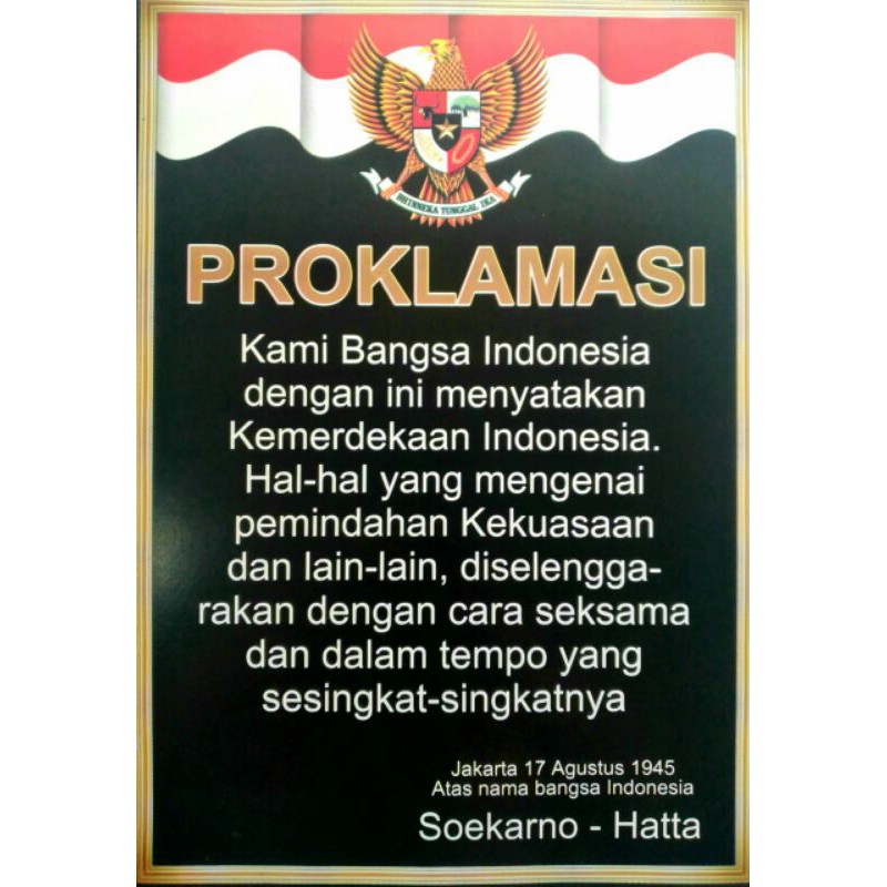 POSTER EDUKASI PROKLAMASI BESAR