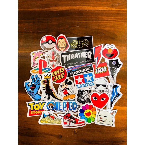 sticker pack branded hype beast hits vans nike