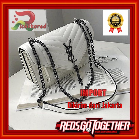 Ysl Tas Slempang Cewek / Tas Wanita Branded Murah / Tas Cewek Batam Import Terbaru Kekinian