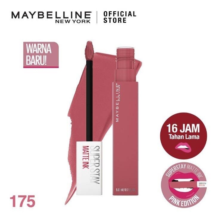 ORI 100% Maybelline Superstay Matte Ink Liquid Matte Lipstick Make Up Tahan Lama Hingga 24 Jam lipstik lipstick maybelin maybeline lipten maybeline my beline supertstay lipstik maybelline ori tahan lama lip matte maybelline original 220 Ambitios 385-175 Ringeleader