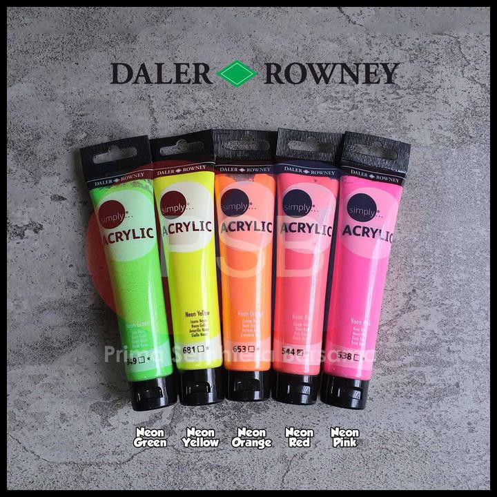 

Best Sale Daler Rowney Simply Acrylic 75 Ml Neon Colors / Cat Akrilik Warna Neon - Neon Green