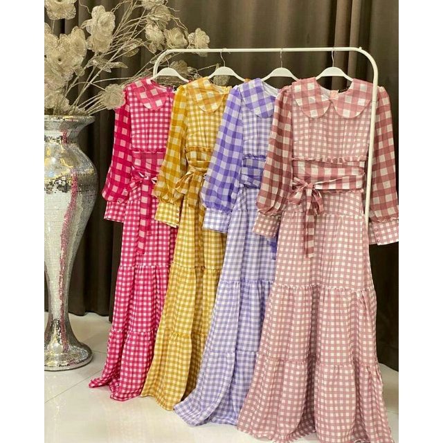 GAMIS KOTAK LESTI BY VIVORIE ORIGINAL