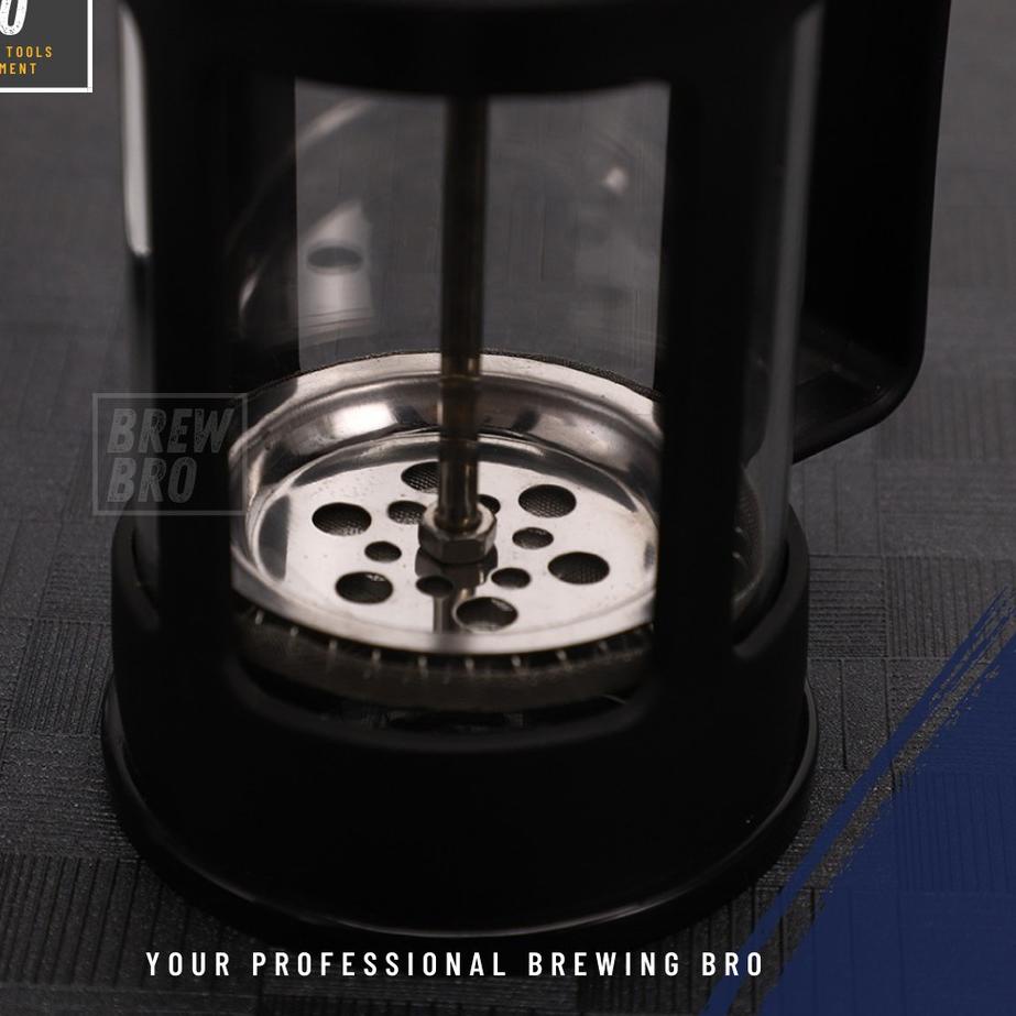 [PRODUK EBYZW] French Press 350ml Coffee Plunger Maker Kaca Gelas Filter Alat Seduh Kopi Teh 350 ml 