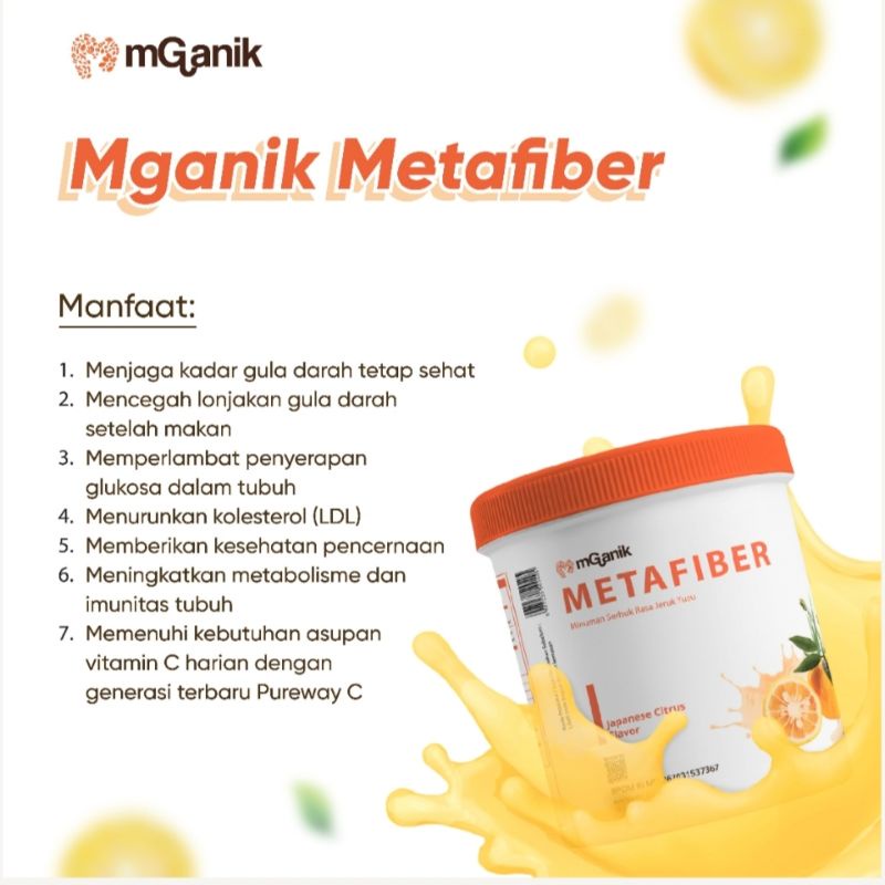 MGANIK METAFIBER 450GR + MGANIK MULTIGRAIN 6SACHET