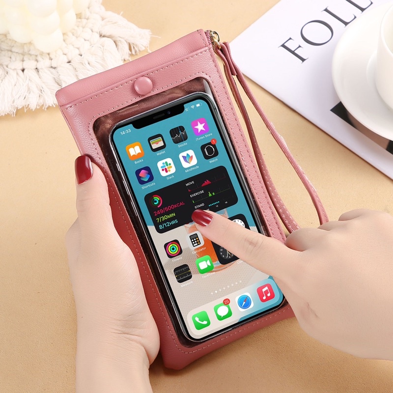 Dompet Hp Cewek Touchscreen Dompet Kulit Wanita FY H329