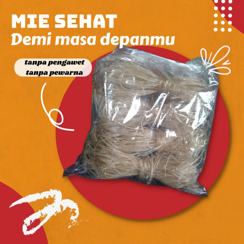 

Mie soon/soun (mie lethek) cap candi asli dari tepung aren (gelang) 500gr. Mie tanpa pengawet dan pewarna.