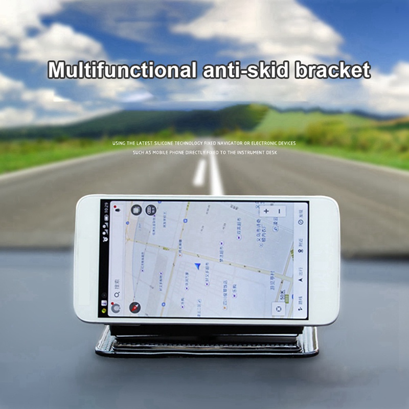 Car Dashboard Multifunctional Magic Portable Phone Holder Silicone Anti-Slip Mat GPS Navigator Mount Bracket Interior