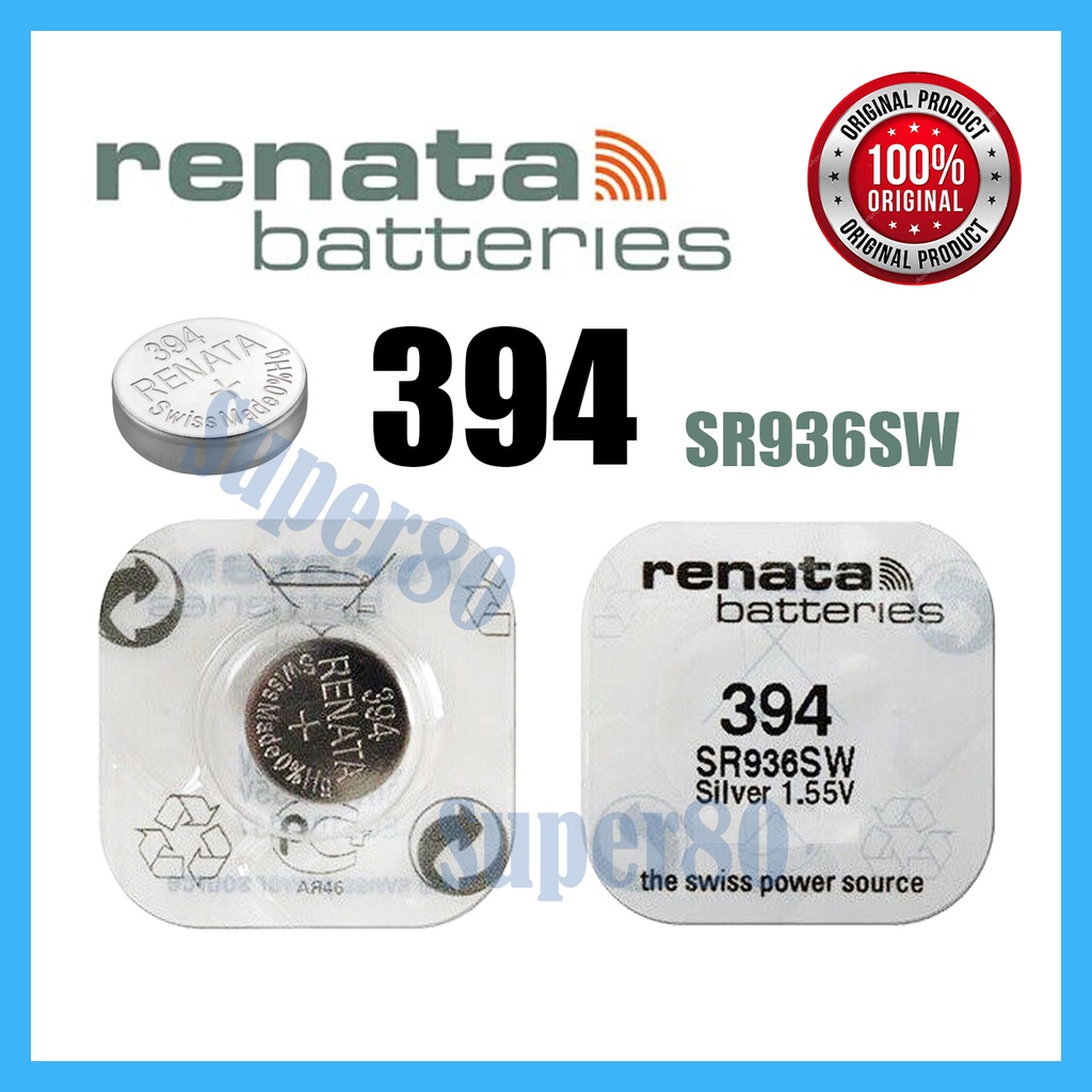 Renata Ori 394 SR936SW Baterai Jam Battery Batre Asli Original SR936 SW SR 936