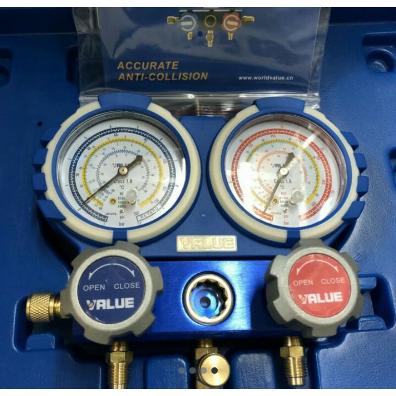 Jual Manifold Set R22 Value VMG-2 R22 B Testing Manifold Analyzer Ac ...