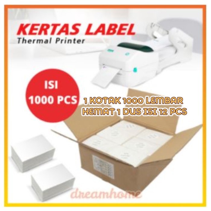 Kertas Thermal 100 X 150MM Label Thermal Bar E Isi 500 Stiker Direct